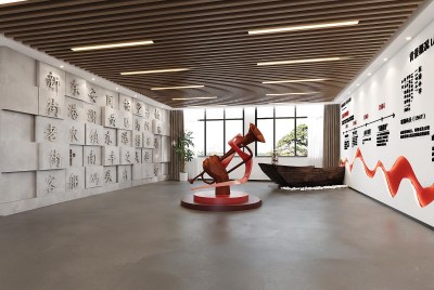 现代党建展厅3D模型下载